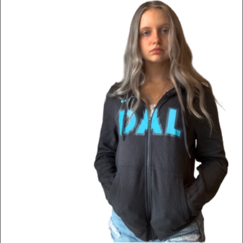 🎁Dallas Stars Nike Hoodie Grey Blue Size Various